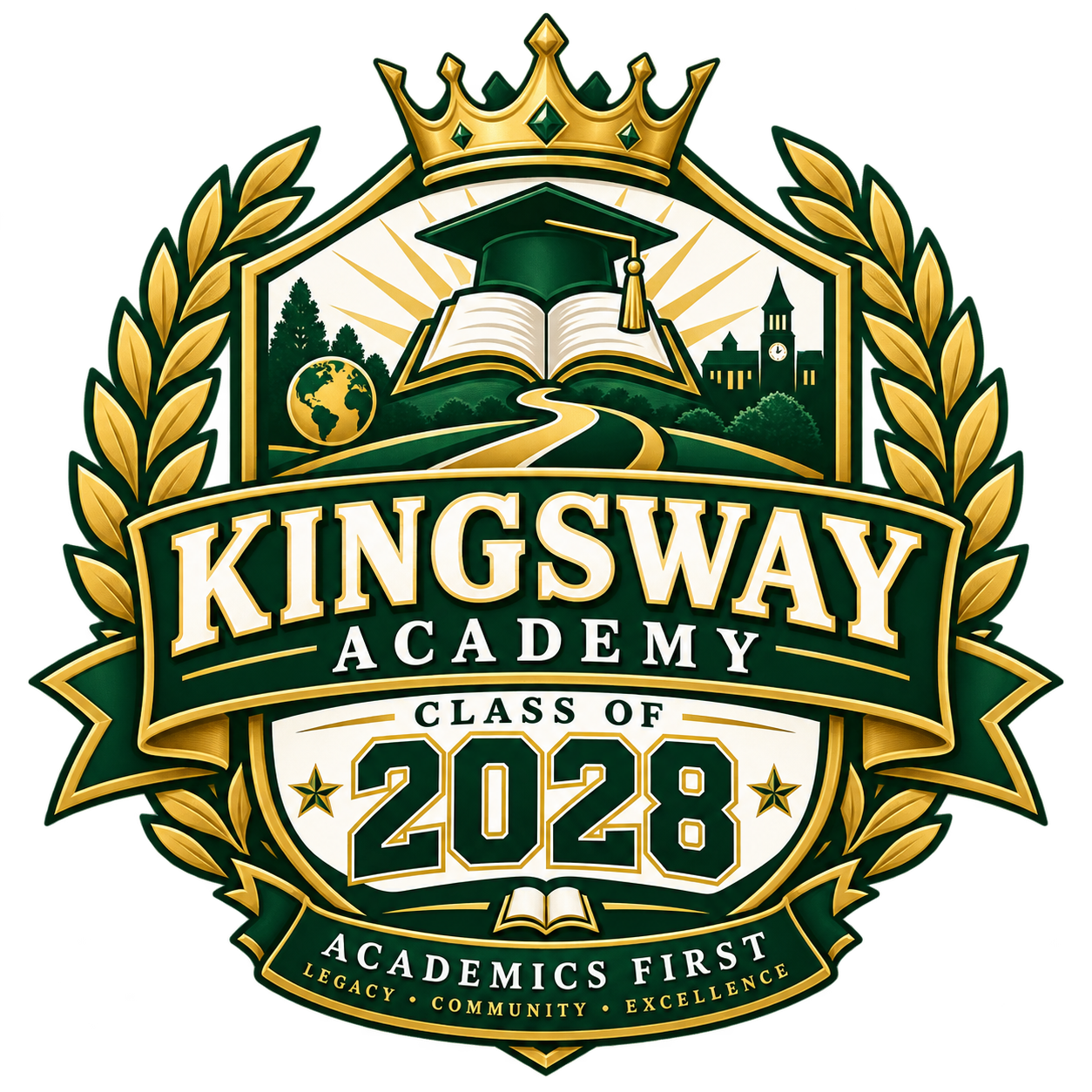 Kingsway Academy Class of 2028 crest
